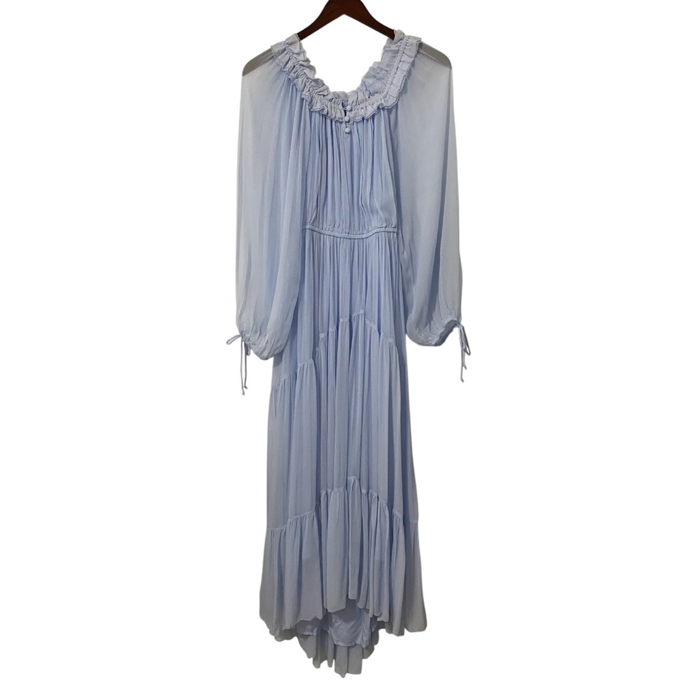 NWT Maje Flared Light Blue Dress Size 36 US 4 - Picture 9 of 11